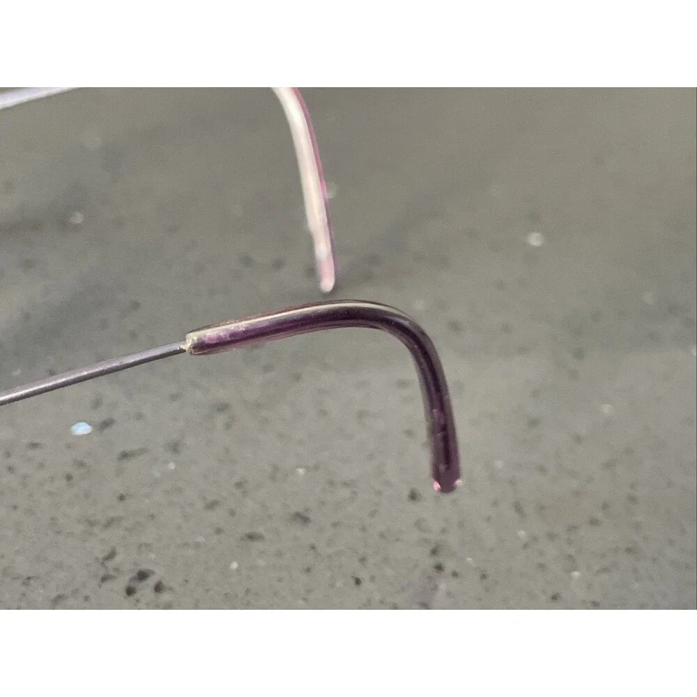 Enhance EN7674 Matte Lilac Eyeglasses Frames ONLY Metal Oval 49-18-140 full rim